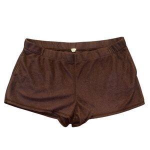 Aerie Chocolate Brown fleece  Shorts​